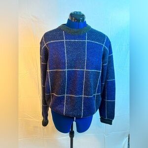 Vintage jockey, blue checkered sweater